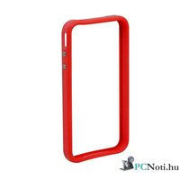 iPhone 4/4S piros védőkeret - színes bumper