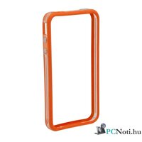 iPhone 4/4S narancssárga védőkeret - átlátszó bumper