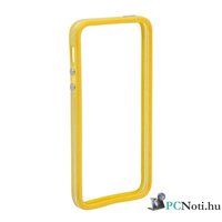iPhone 5/5S citromsárga védőkeret - átlátszó bumper